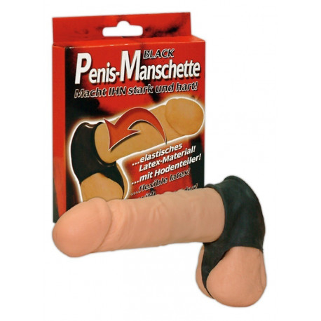 You2Toys Latex Manchet med Testikel- og Penisring