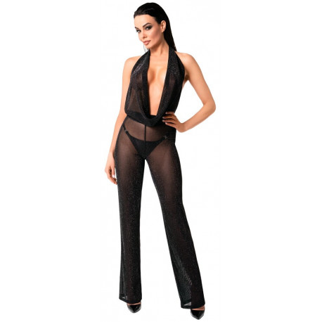 Noir Handmade Gennemsigtig Glitter Jumpsuit