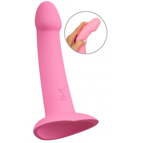 Heart Guy Pink Opladelig Dildo Vibrator